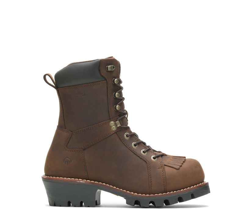 Bottes de Travail Wolverine Logger 8" Homme - Marron (CLA914356)